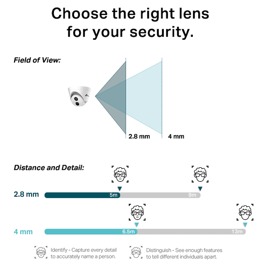 TP-Link Vigi C440I (2.8mm) 4MP IR Turret Network Camera