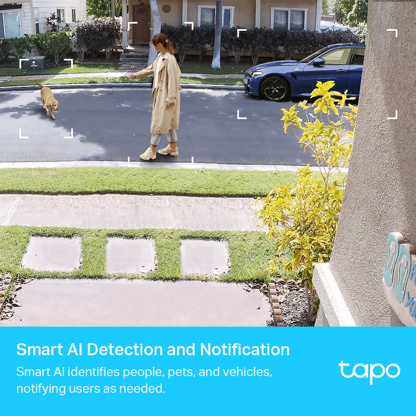 TP-Link Tapo C420S2 2K Smart Wire-Free Security Camera, 2 Camera System