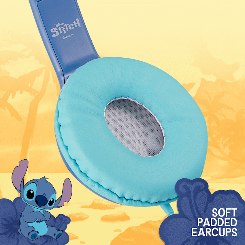 Disney Stitch Padded Auxiliary Headphones