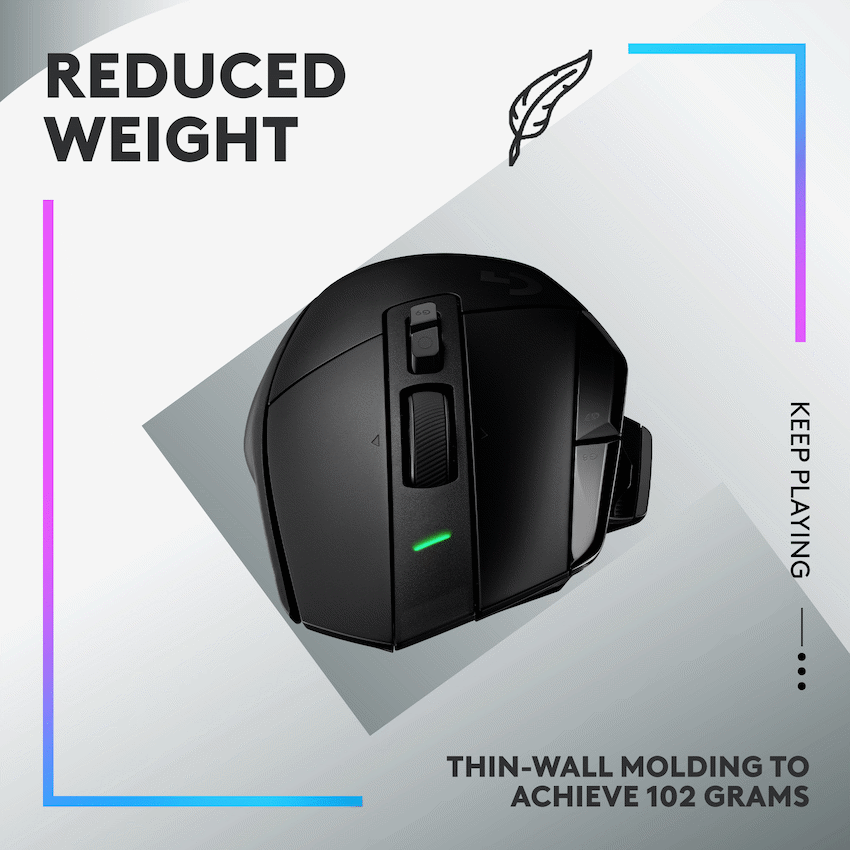 Logitech(R) G502 X Lightspeed Wireless Gaming Mouse - Black - Guards On Duty Shop & Security Guards