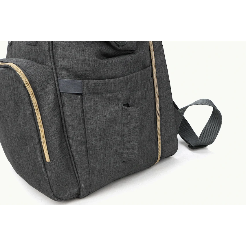 Totes Babe Alma Convertible Diaper Backpack - Dark Grey