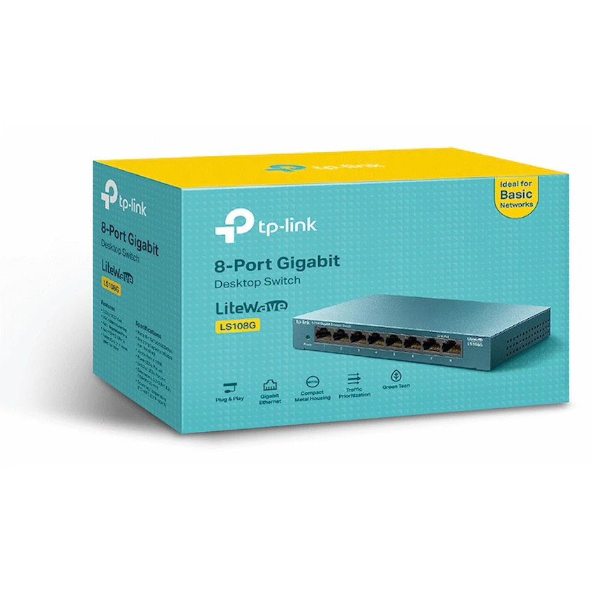 LS108G LiteWave 8-Port Gigabit Desktop Switch