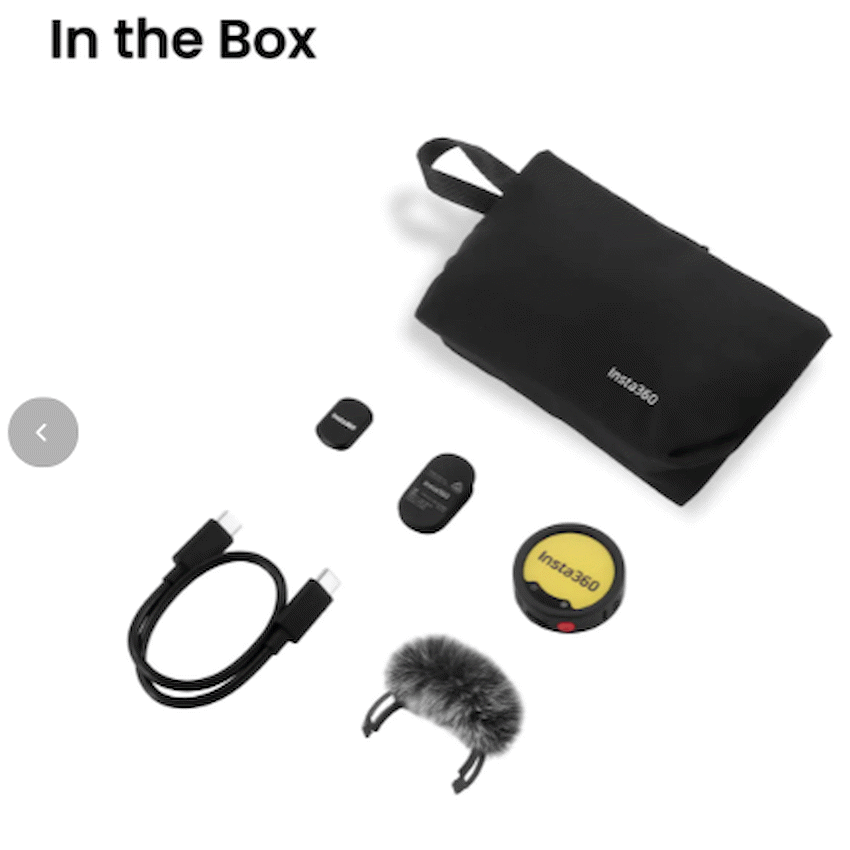 Insta360 Mic Pro Transmitter (Graphite Black)