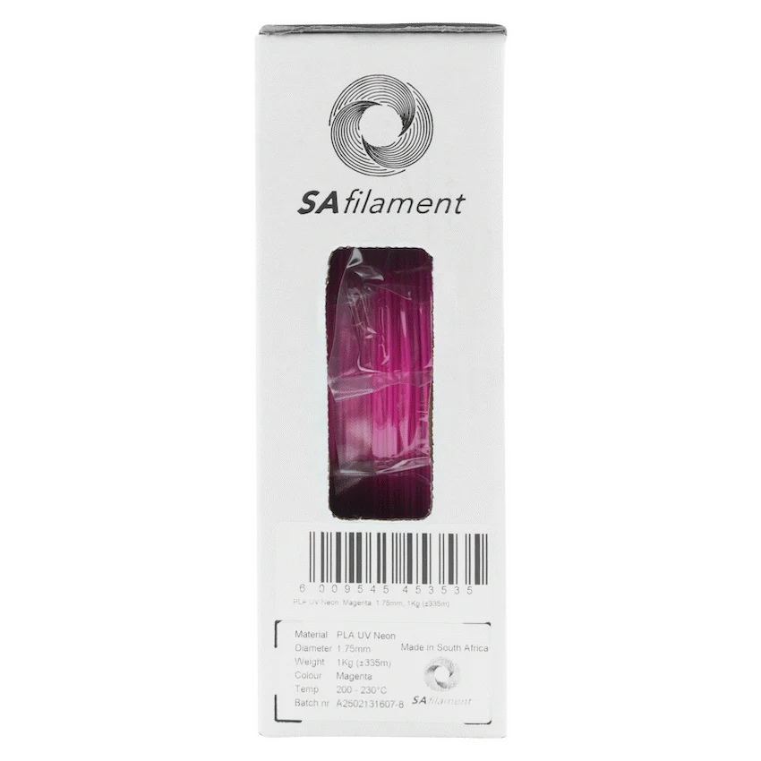 SA Filament PLA UV Neon Filament 1kg - Magenta