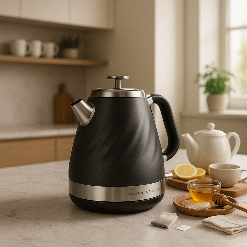 Boden Stark 1.7l Stainless Steel Kettle - Charcoal - Guards On Duty Shop & Security Guards