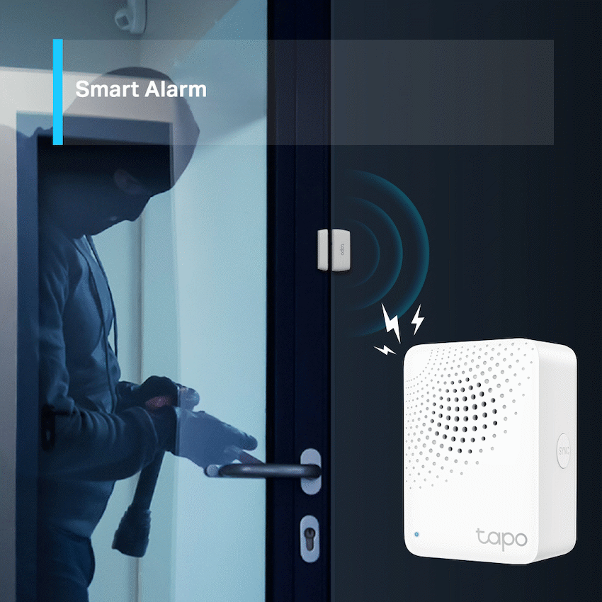 Tapo TP-Link Tapo H100 Smart Wi-Fi 868mhz Hub with Chime