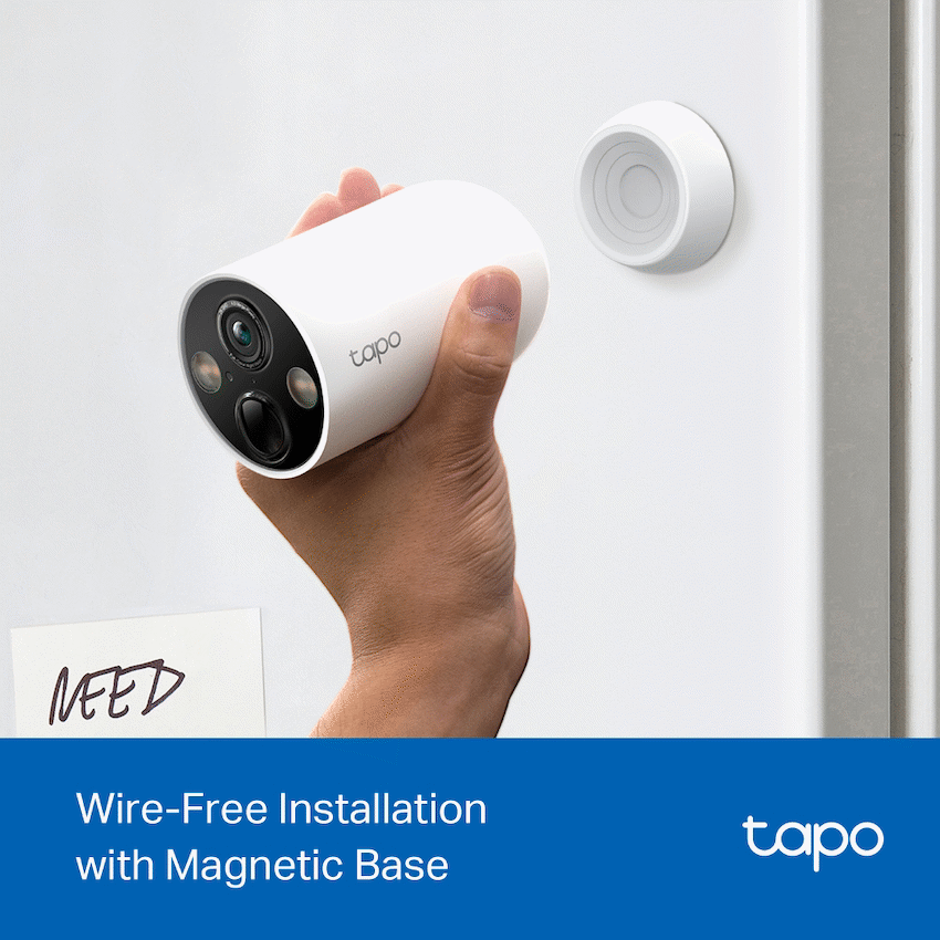 Tapo TP-Link Tapo C425 4MP 2K QHD Battery Wire-Free Outdoor Security Camera