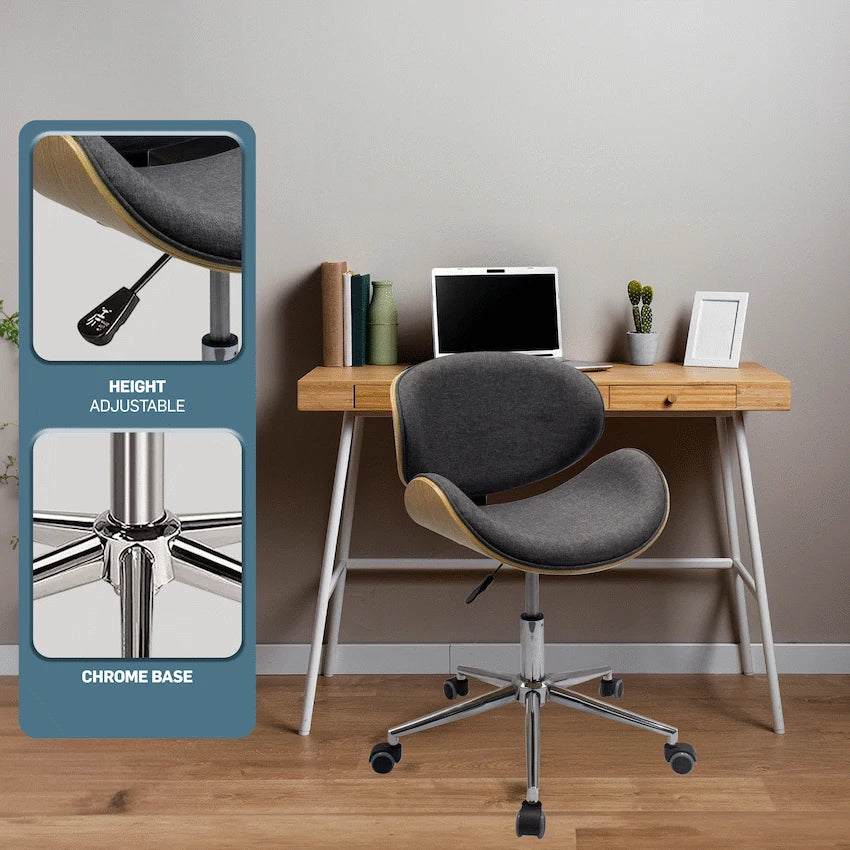Amos Mid Back Office Chair - Grey