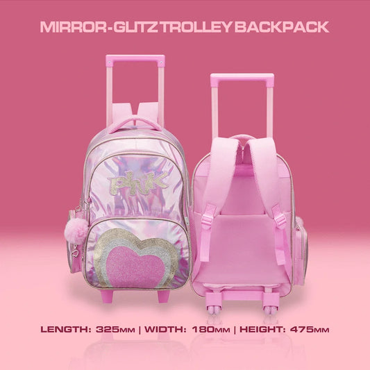Quest Mirror-Glitz Trolley Backpack - Pink