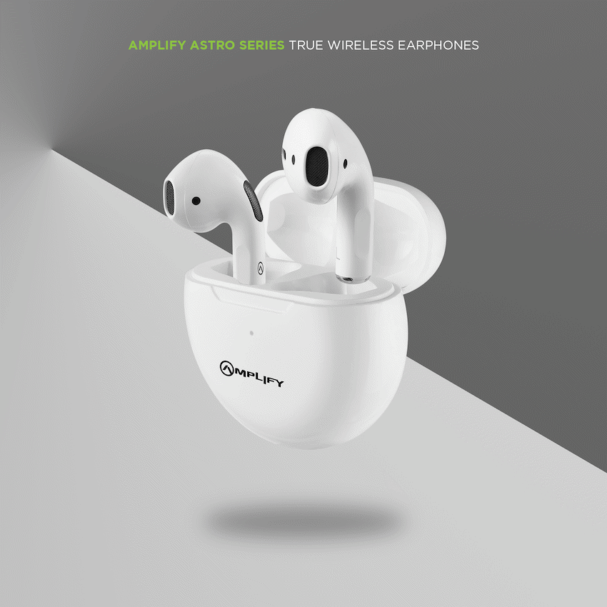 Amplify Astro Series True Wireless Earphones - White - Guards On Duty Shop & Security Guards