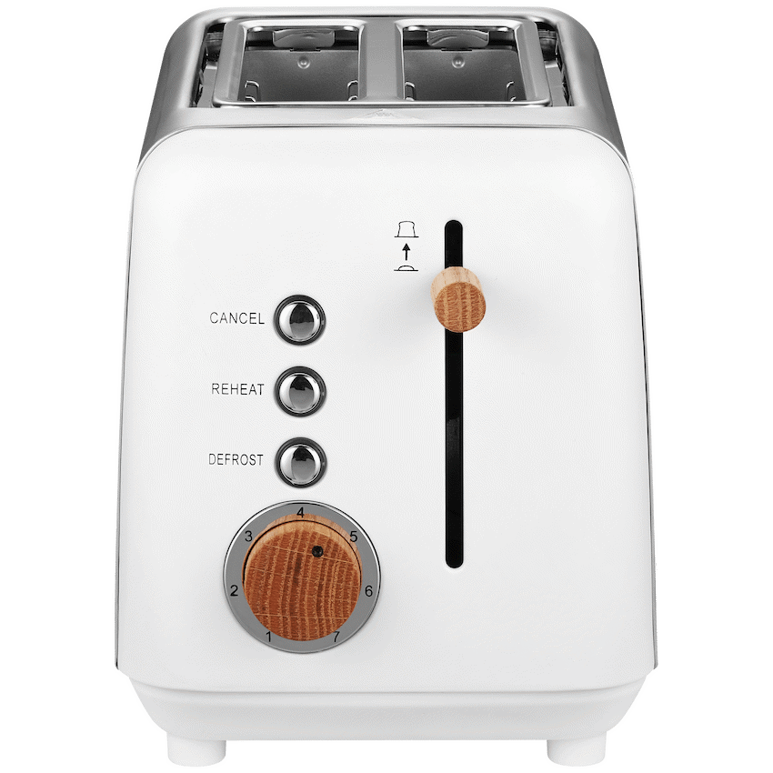 Boden Stark Anson Collection 2 Slice SS Toaster - White