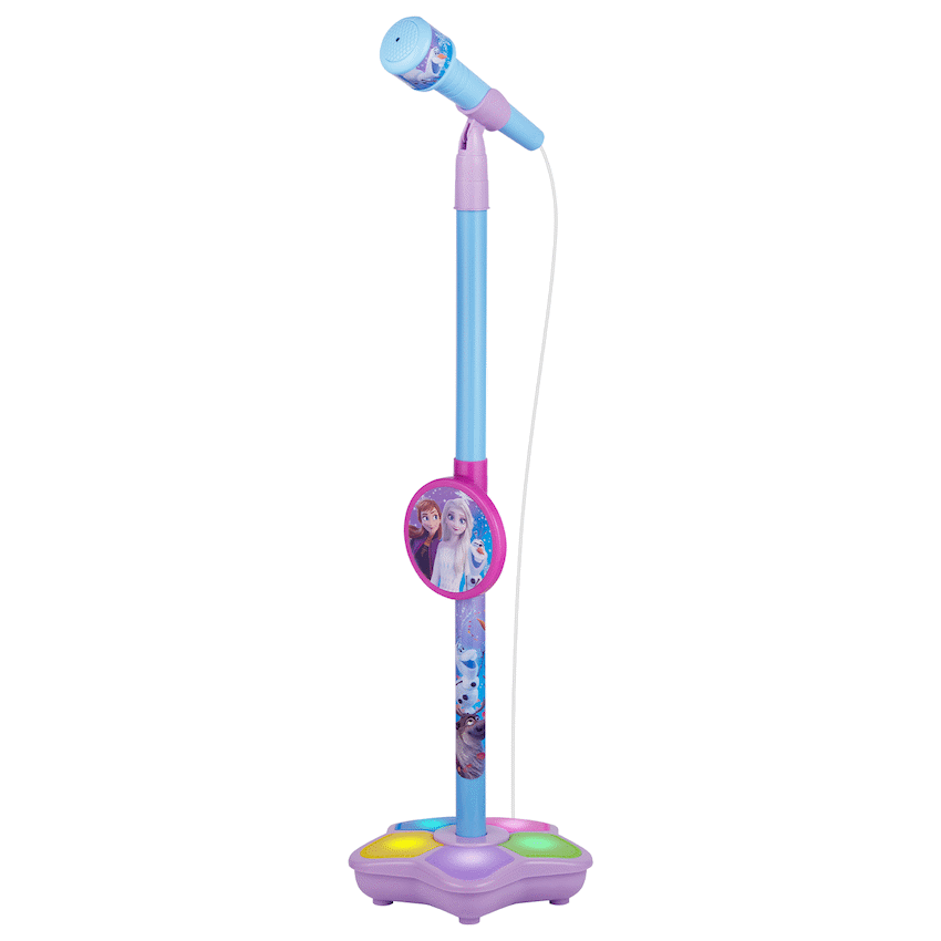 Disney Frozen Auxiliary Star Karaoke Microphone Stand with Colourful Lights - Guards On Duty Shop & Security Guards