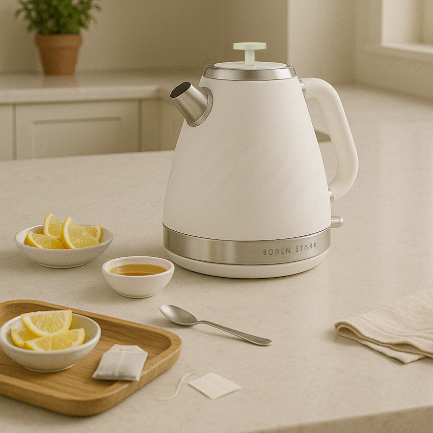 Boden Stark 1.7l Stainless Steel Kettle - White - Guards On Duty Shop & Security Guards