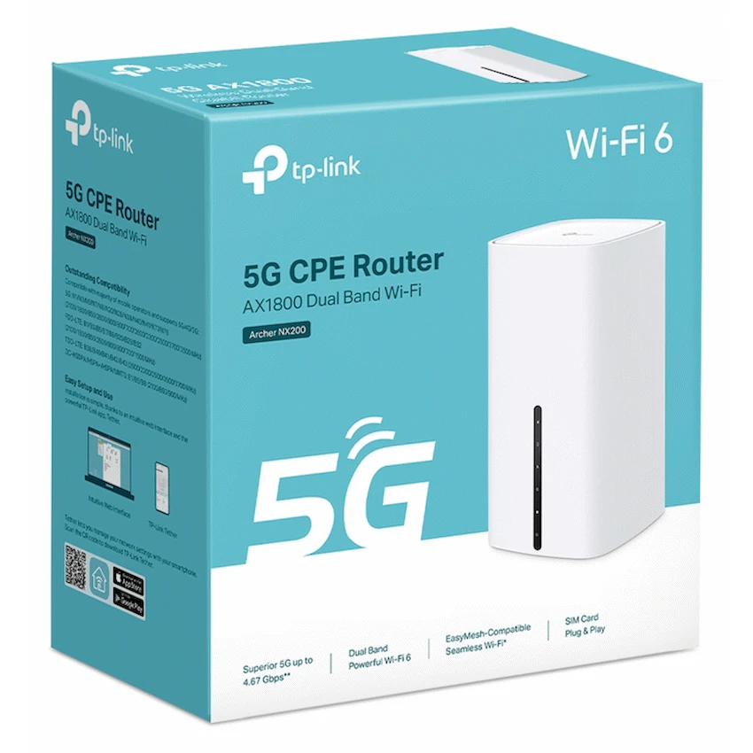Archer NX200 5G AX1800 Wireless Dual-Band Gigabit Router