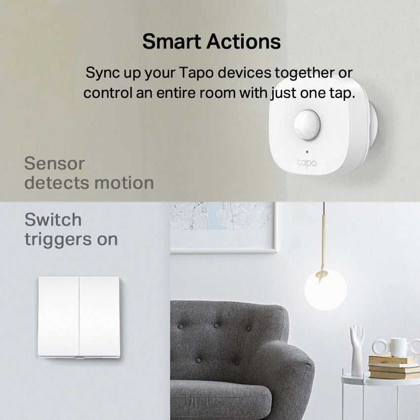 Tapo TP-Link Tapo S220 Smart 868mhz Light Switch 2-Gang 1-Way, No Neutral Required