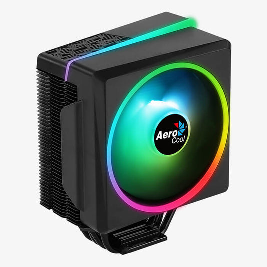 Aerocool Cylon 4F ARGB CPU Air Cooler - Aluminum - (TDP) up to 145W - LGA 1700/1200/115X AM4/AM5.
