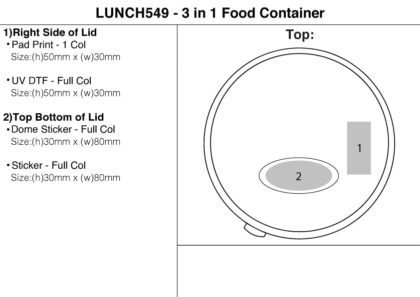 3 in 1 Food Containern
