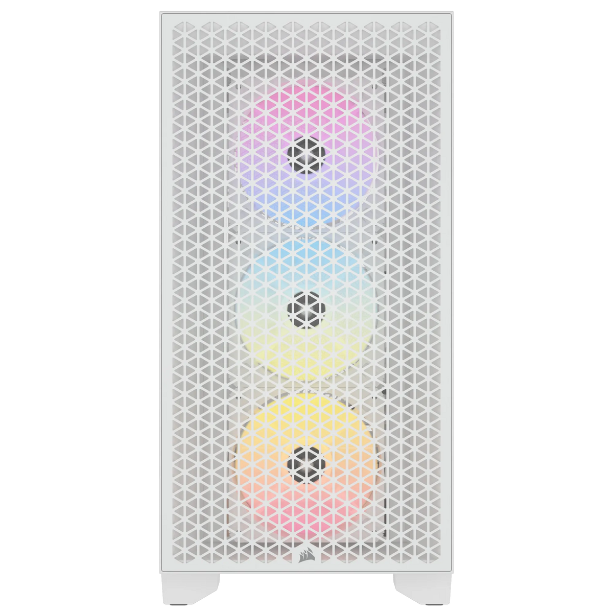 3000D RGB AIRFLOW White Mid-Tower PC Case; 2x 3.5'' | 2x 2.5'' Drive Bays; Up to 360mm Radiator compatible; 3x 120mm fan incl