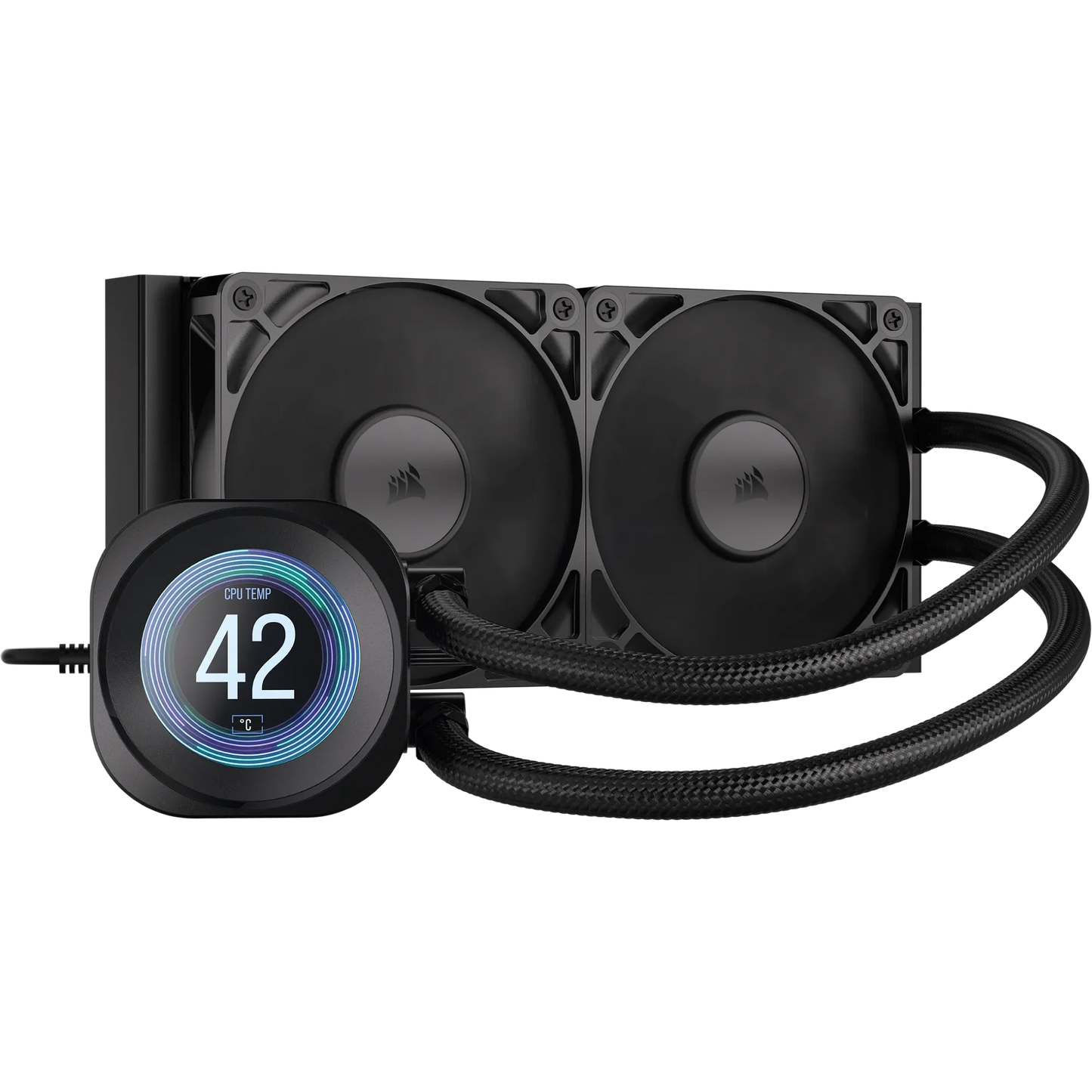 NAUTILUS 240 RS LCD Liquid CPU Cooler – 2.1'''' IPS LCD Screen – RS120 Fans – 240 mm Radiator – LGA 1851/1700;
AMD® AM5/AM4 -