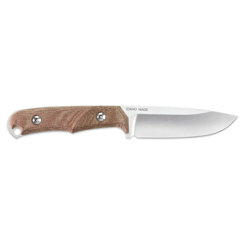 Chris Reeves Backpacker Drop Point Micarta Canvas Natural-BPR-1001