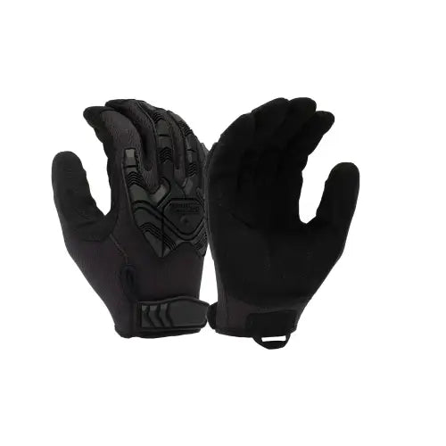 Pyramex Venture Gear Tactical Heavy-Duty Impact Operator gloves, Black