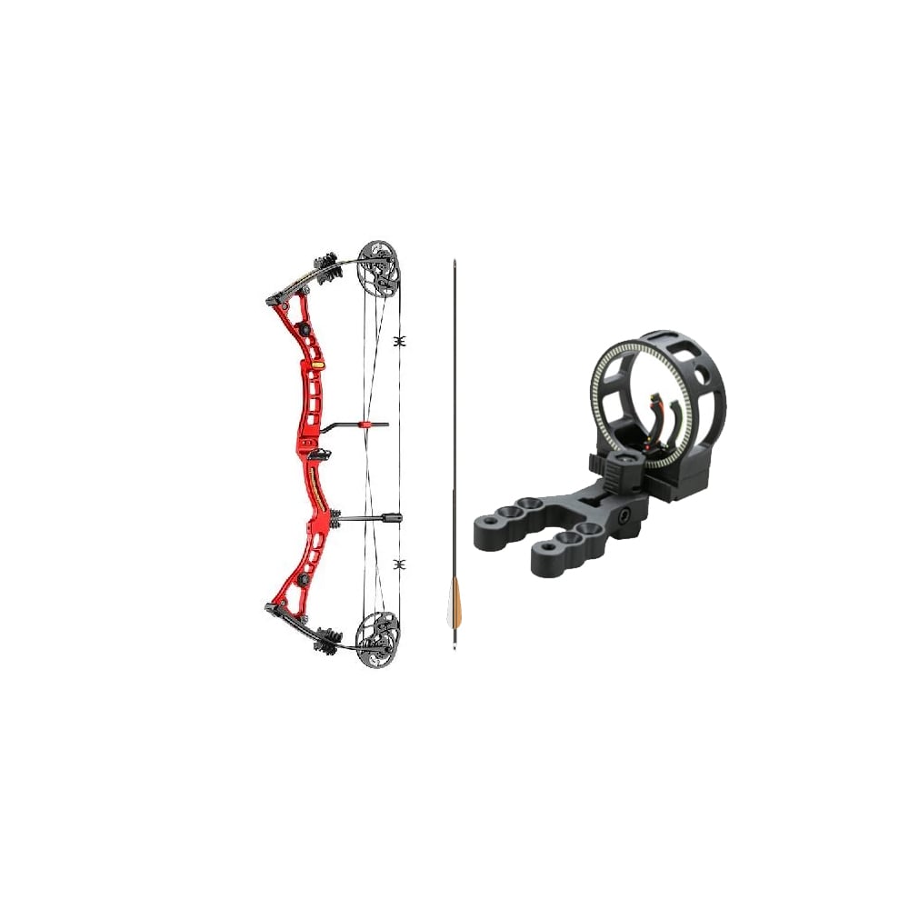Ek Archery Axis 30-70LB - Red Compound Bow Combo