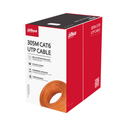 Dahua CAT6 305m Red - UTP  - Oxygen Free Copper - Flame Retardant