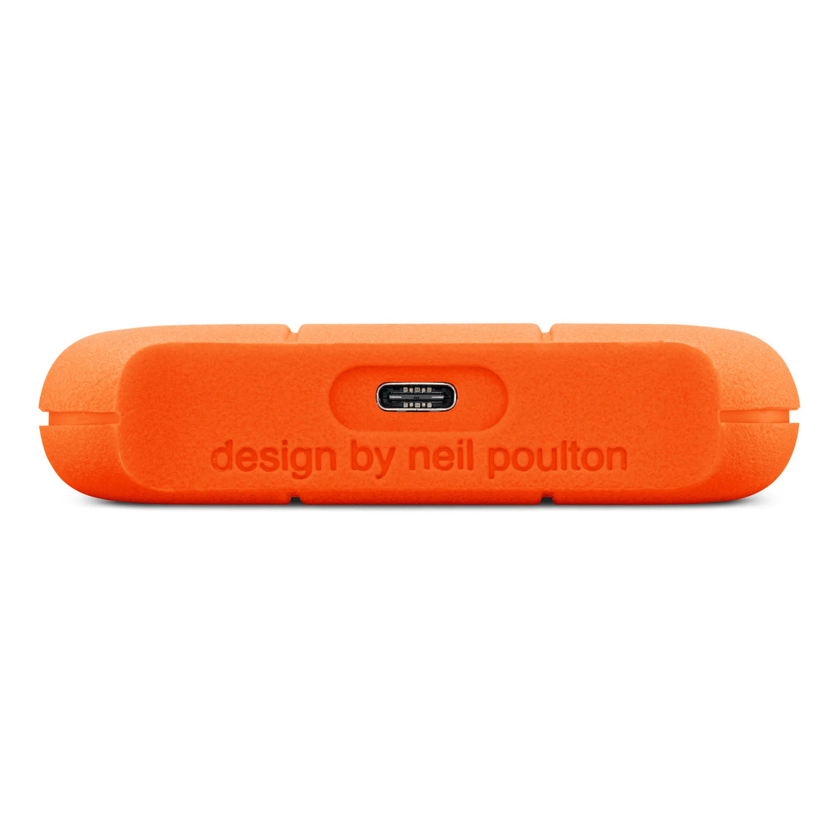 Seagate LaCie 1TB Rugged Mini USB-C; USB3.0; Drop; Crush and Rain Resistant - Silver and Orange.
