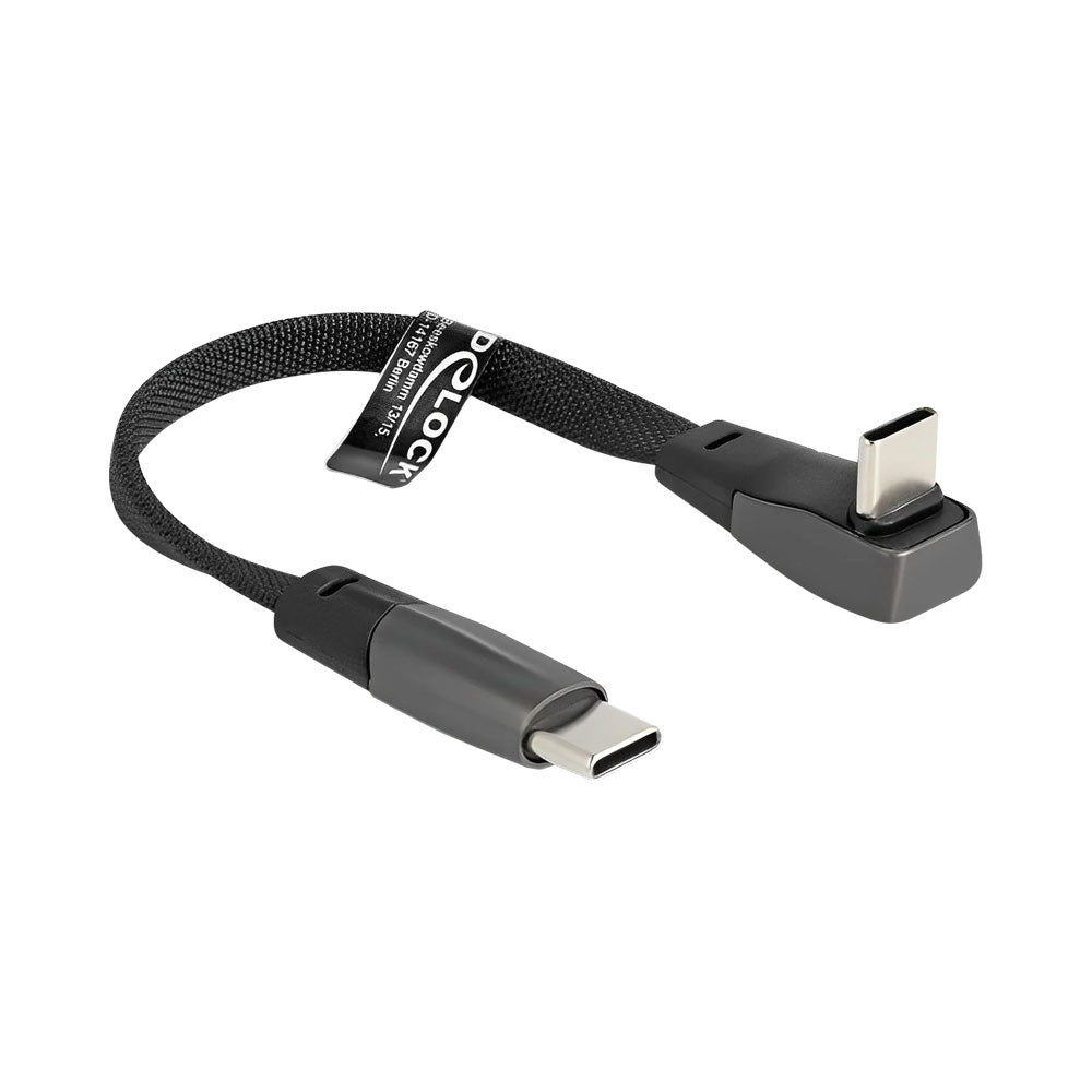 Delock 80751 1m Usb2.0 Flat Ribbon Type-c Male to 90° Female with 60w Power Delivery — Delock | Guards on Duty Shop