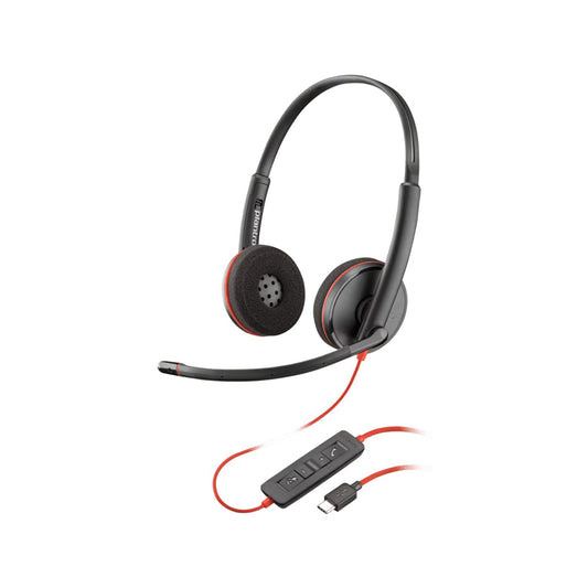 HP Poly Blackwire C3220 Binaural USB-C Wired Headset with Travel Case - Guards On Duty Shop & Security Guards