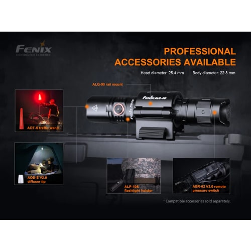 FENIX PD35 V3.0 Flashlight Black - 1700 Lumens