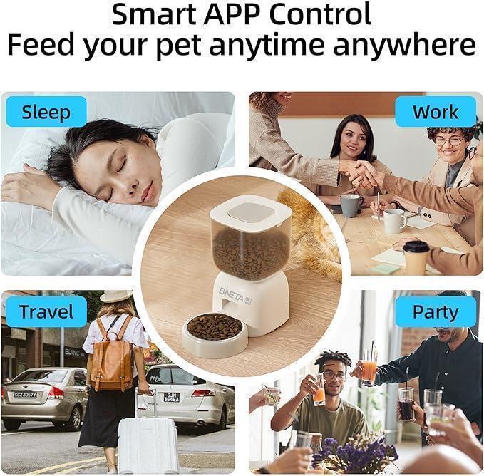 BNETA Automatic Smart Wi-Fi Pet Feeder F14-W Guards On Duty Security