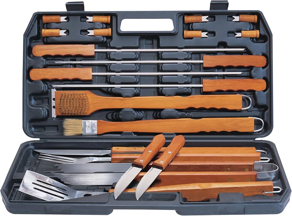 Alva 21-Piece Wood BBQ Set - Guards On Duty Shop & Security Guards