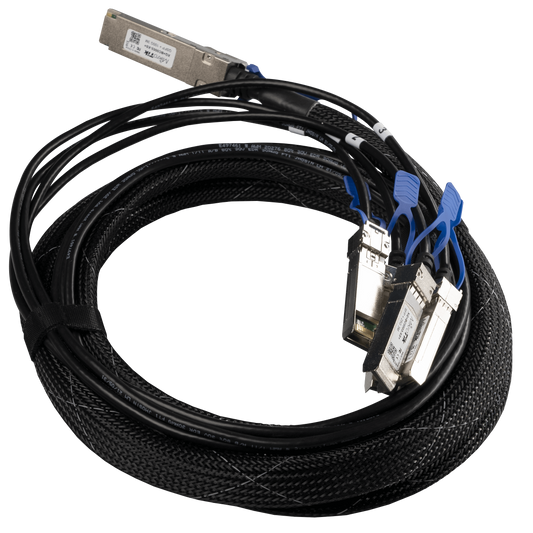 MikroTik QSFP28 to 4xSFP28 break-out cable (100G to 4x25G), 3m