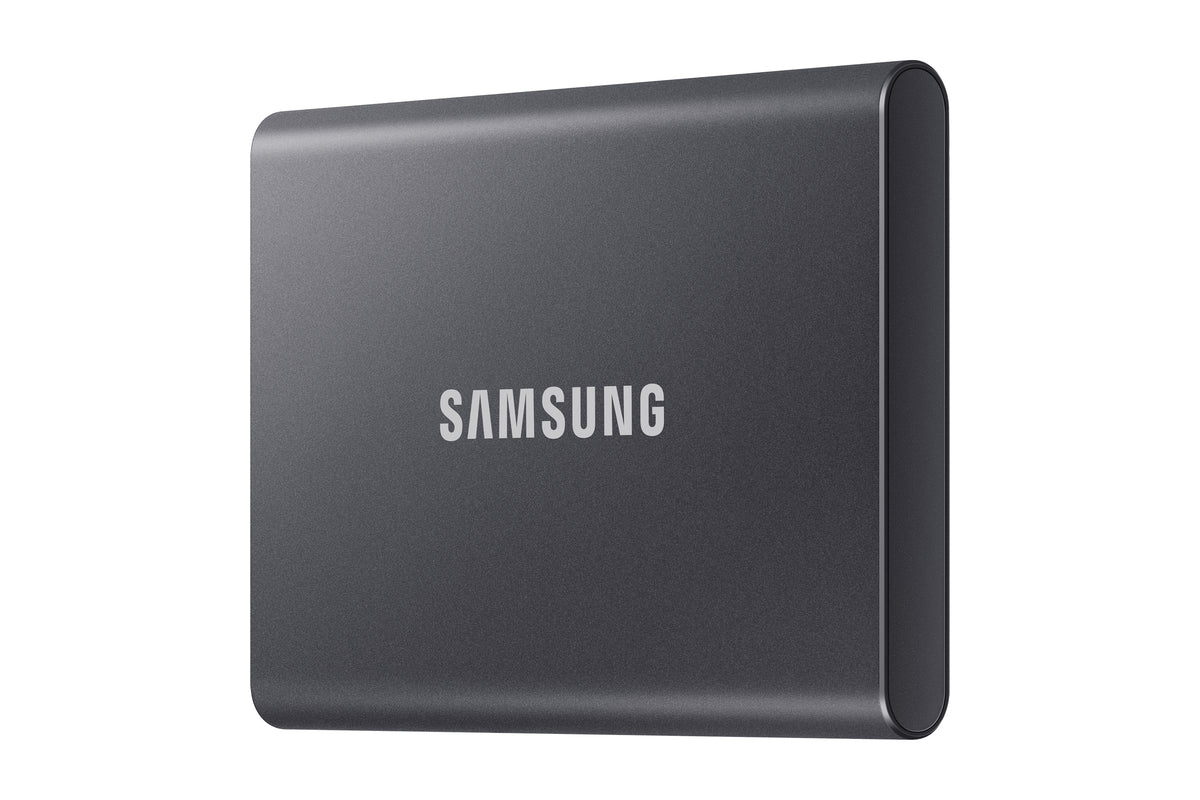 Samsung MU-PC2T0T T7 Portable SSD 2 TB; Transfer speed up to 1050 MB/s; USB 3.2 (Gen2; 10Gbps) backwards compatible; AES 256-bi