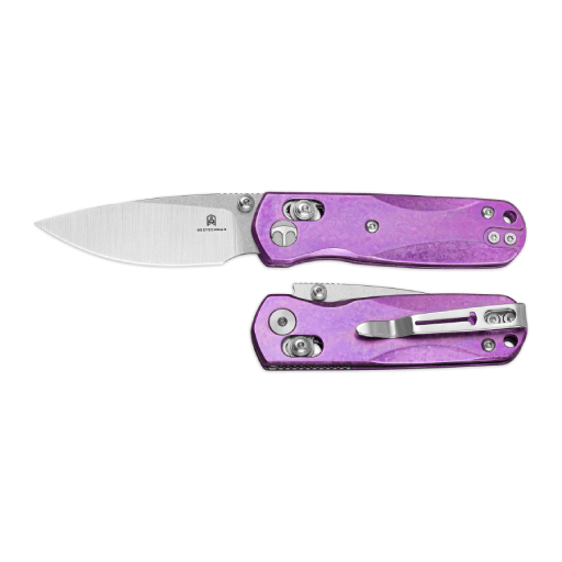 Bestechman Sprite BMK21H Purple Crystallized Titanium Handle Folding Knife