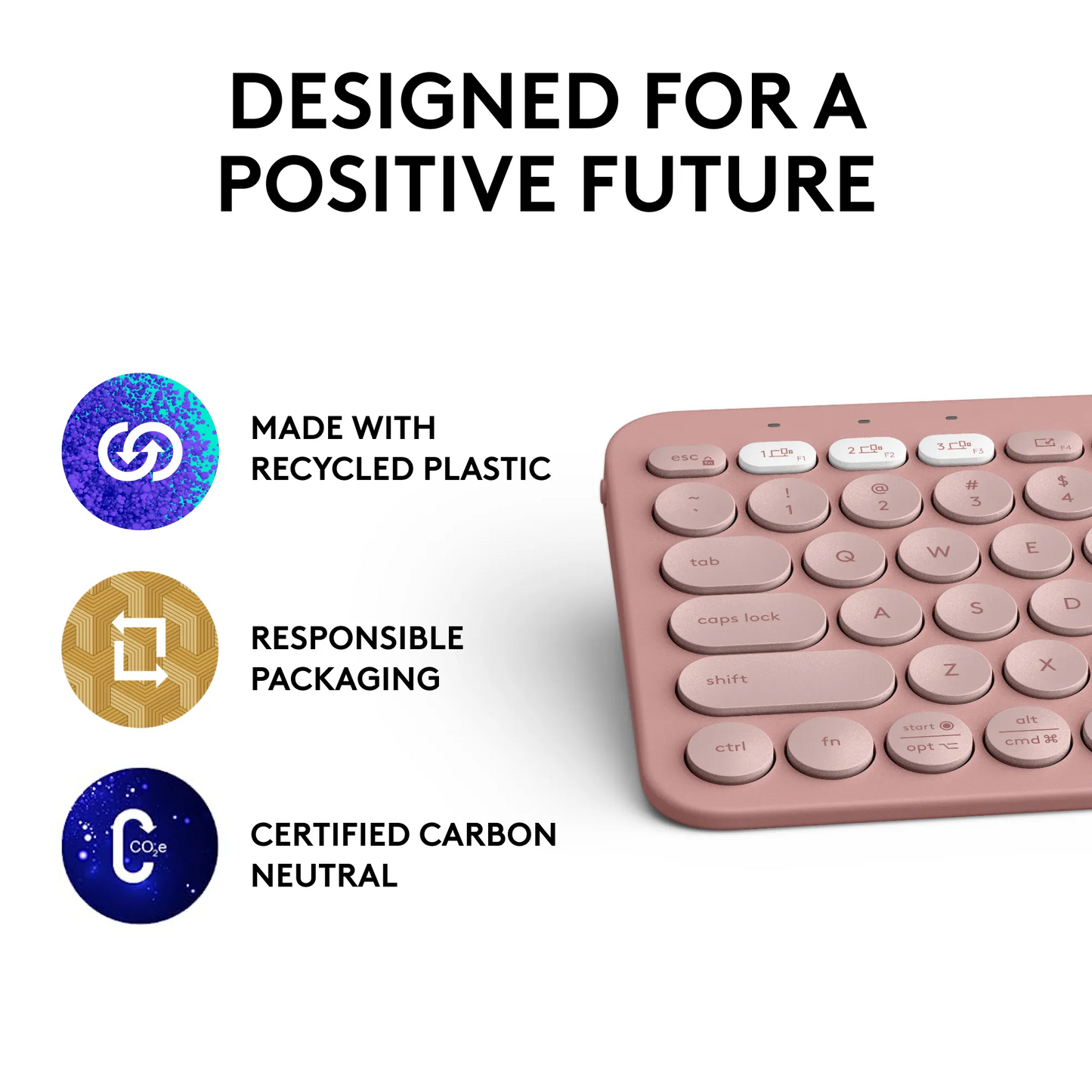 Logitech(R) Pebble Wireless Keys 2 K380s - Tonal Rose - Guards On Duty Shop & Security Guards