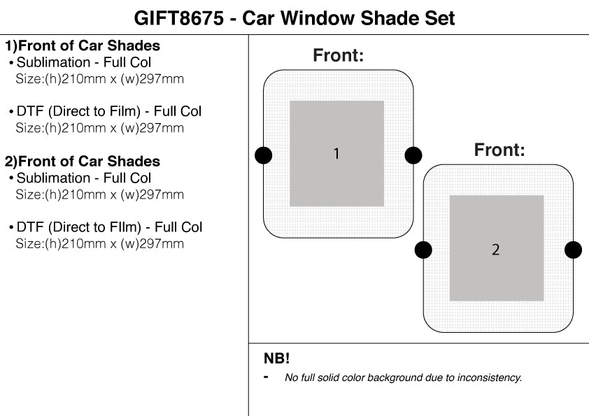 Car Window Shade Set