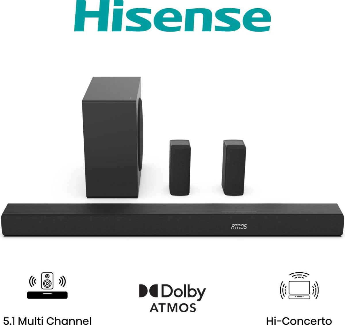 Hisense AX5100Q Soundbar 5.1 Channel Soundbar