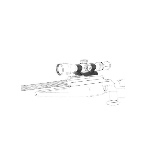 Vector Optics 34mm 20MOA One-Piece High Picatinny Mount XASR-3015
