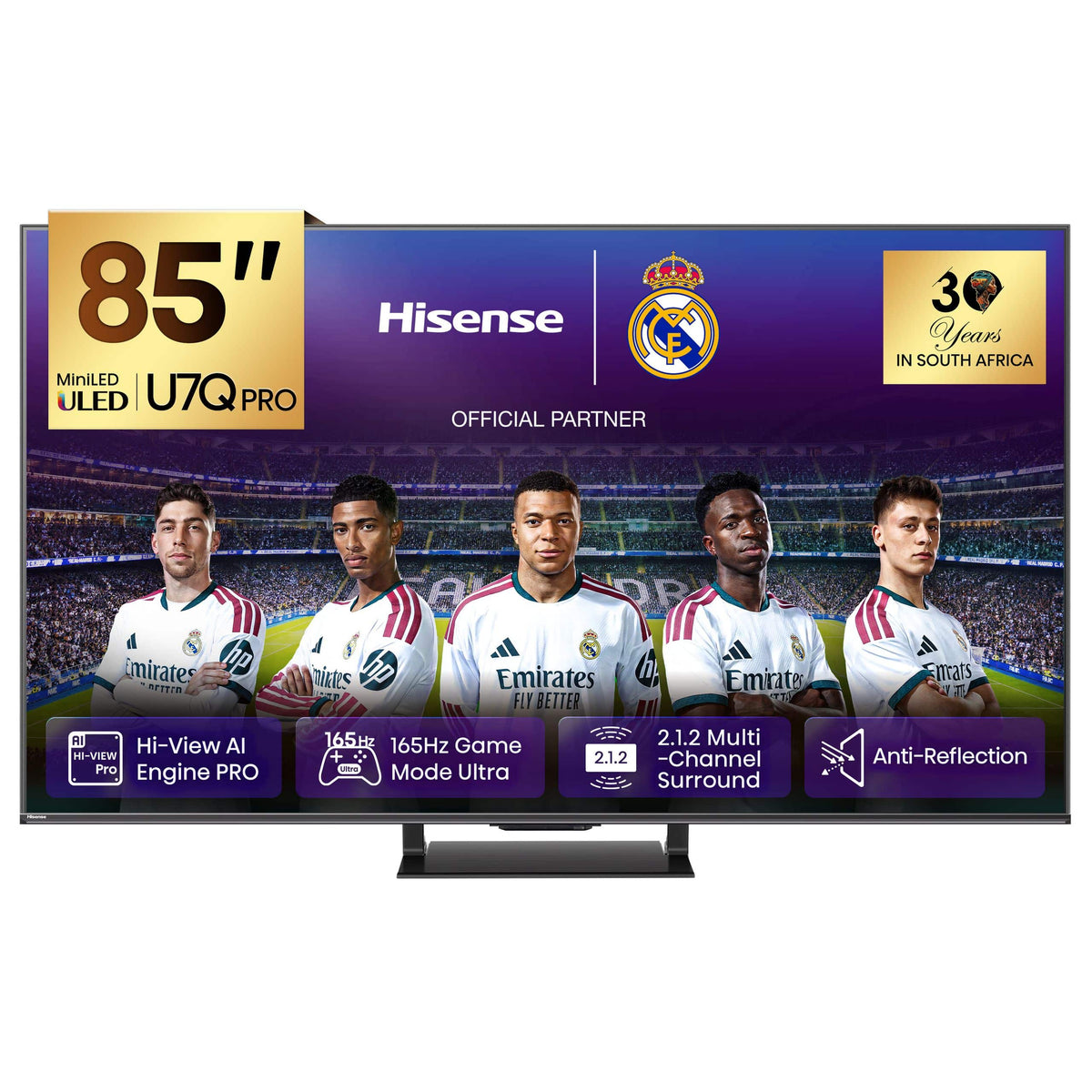 HISENSE LEDN85U7Q PRO 85'' Mini LED QLED 165hz 4K Smart