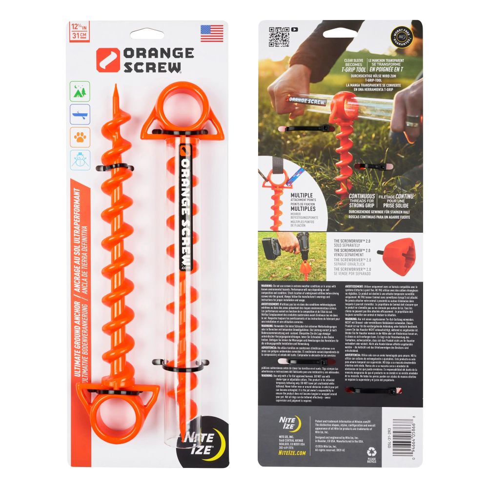 Nite Ize Orange Screw Large 2 Pack