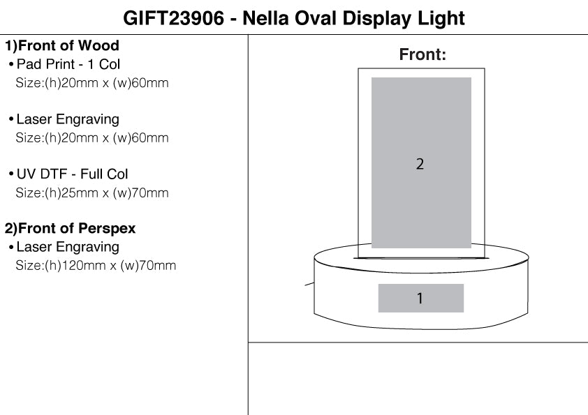 Nella Oval Display Light