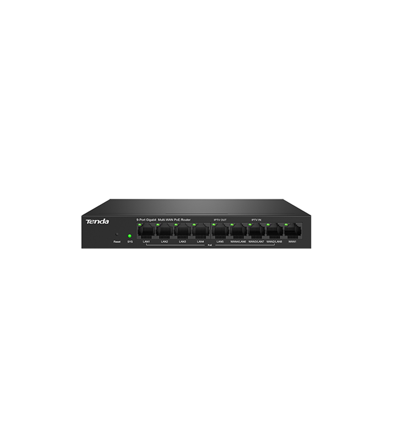 TENDA 9 Port Gigabit Ethernet PoE Router