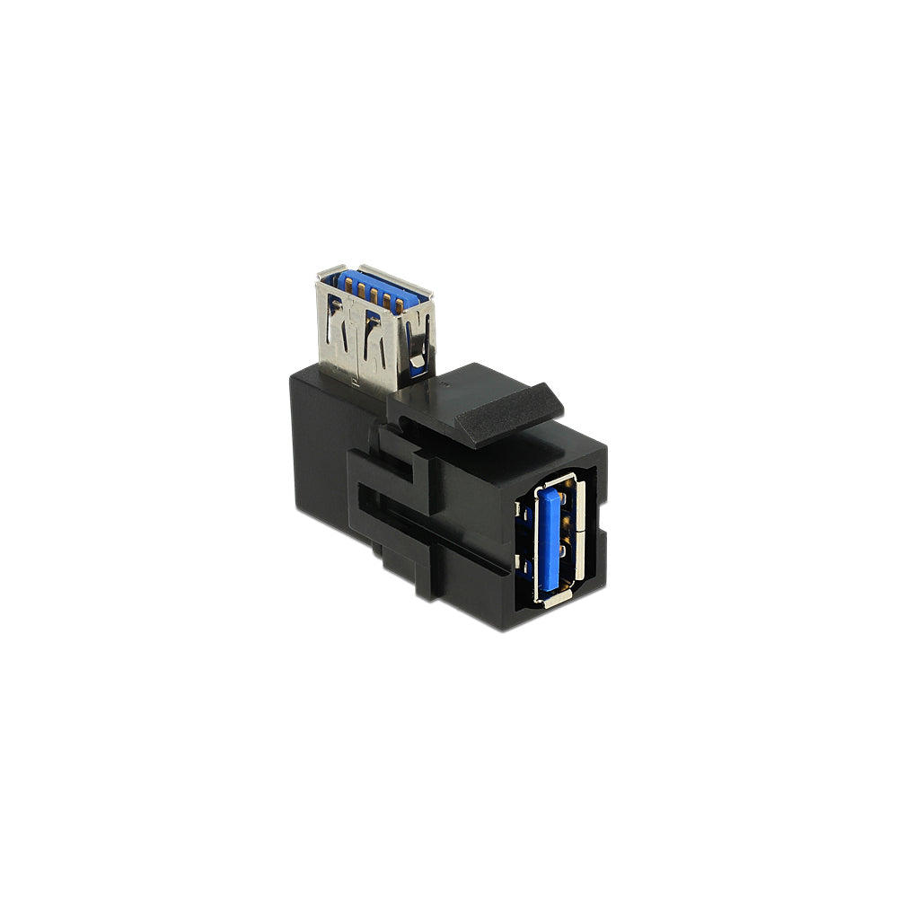 Delock Keystone Usb3.0 Af-af 90deg Blk (86360) — Delock | Guards on Duty Shop