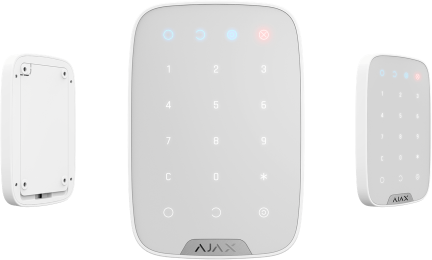 Ajax - Keypad White - two—way wireless keypad