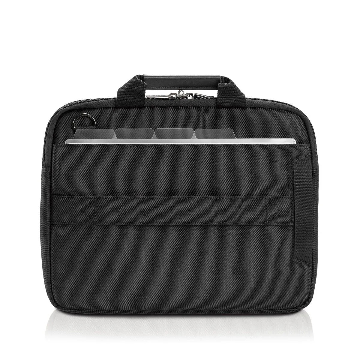 EVERKI BUSINESS BRIEFCASE | Fits up to 11.1 inch laptops | Leather handles and accents | Trolley handle pass-through