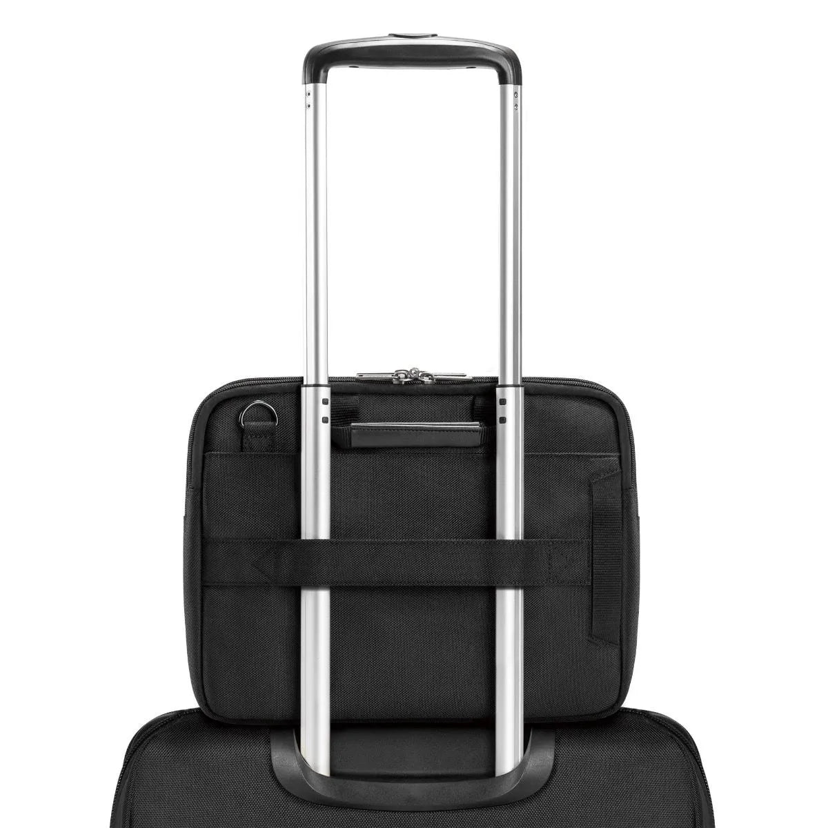 EVERKI BUSINESS BRIEFCASE | Fits up to 11.1 inch laptops | Leather handles and accents | Trolley handle pass-through