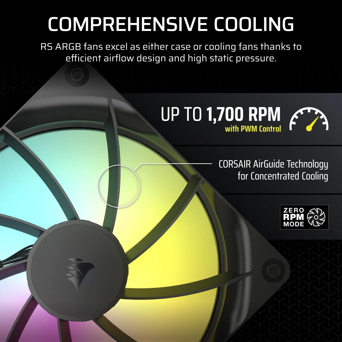 Corsair RS140 ARGB 140mm PWM Fans Dual Pack