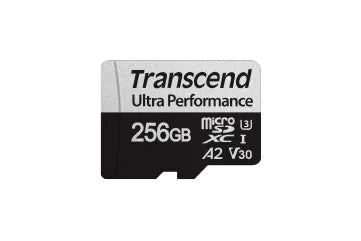 TRANSCEND 340S 256GB ULTRA PERFROMANCE MICRO SD UHS-I U3 V30 A2 C10 - READ 160 MB/S - WRITE 125MB/S - WITH SD ADPTOR